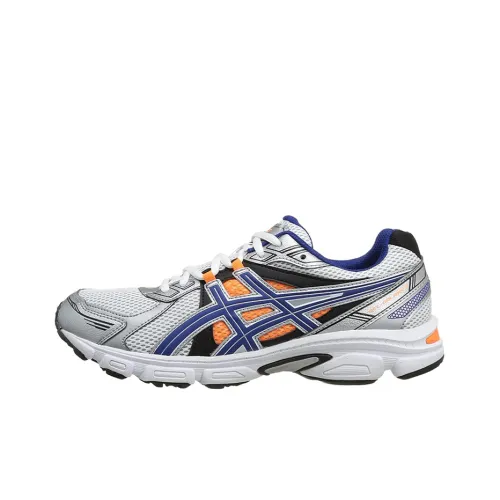 Asics Galaxy 7 Low Топ Беговые кроссовки Мужские Белый Синий Серебряный