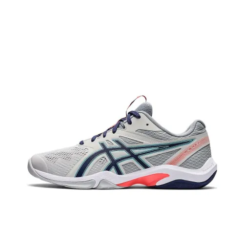 Asics Gel Blade 8 Устойчивый к абразиву Дышащий Низкий Топ Беговые кроссовки Мужской Серый Синий Многоцветный