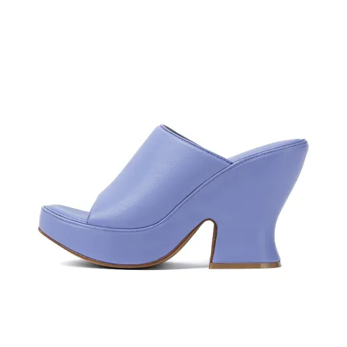 Bottega Veneta Слипоны 11 см Женские Фиолетовые