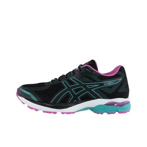 Asics Gel Nagoya 2 Износостойкие и Легкие Низкие Кроссовки для Бега Женские Черные Зеленые