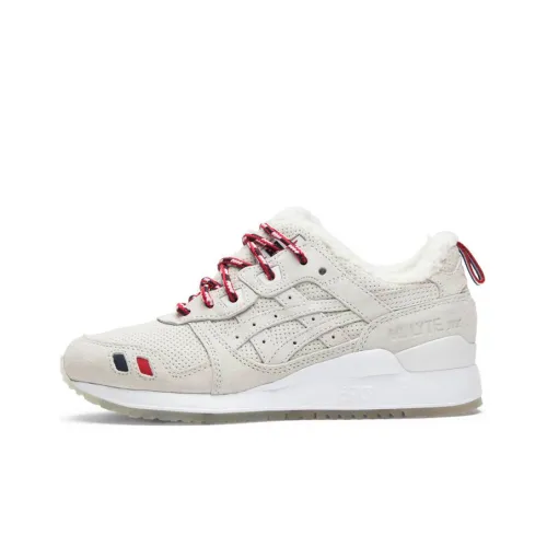 Asics Gel Lyte 3 Устойчивые к истиранию Низкие Беговые кроссовки Унисекс Экрю