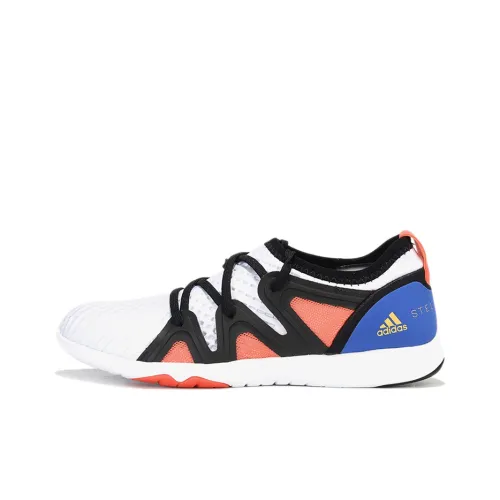 Stella McCartney x Adidas Crazymove Устойчивый к истиранию Низкий Топ Марафон Беговые кроссовки Женские Белые Синие Оранжевые