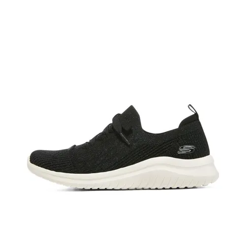 Skechers Ultra Flex 2,0 Дышащий и Легкий Низкий Топ Повседневная Обувь Женская Черный Белый