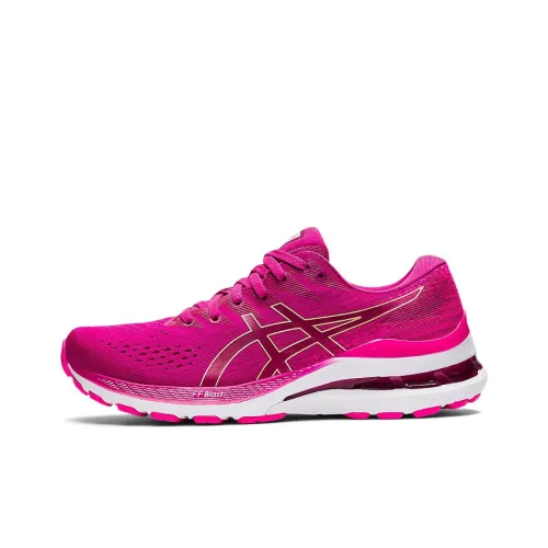 Asics Gel Kayano 28 Low Top Марафон Беговые кроссовки Женские Розовый Красный