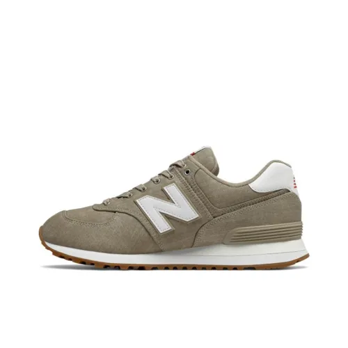 New Balance NB 574 Series Low Топ Повседневные Беговые Кроссовки Мужские Светло-Коричневые