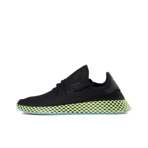 Adidas Originals Deerupt Амортизаторы Shock Slip-resistant Abrasion-resistant Низкие Беговые кроссовки Унисекс Черный Зеленый