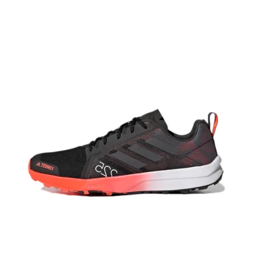 adidas Terrex Speed Flow Slip Resistant Abrasion Resistant Низкий Топ Беговые кроссовки Мужской Черный