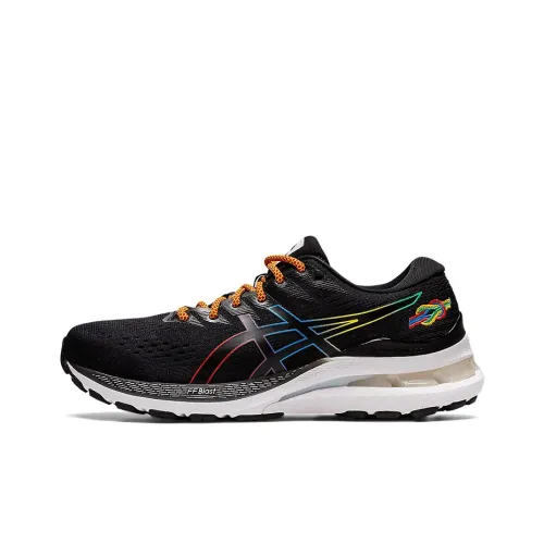 Asics Gel Kayano 28 Low Топ Беговые кроссовки Женские Черный Многоцветный