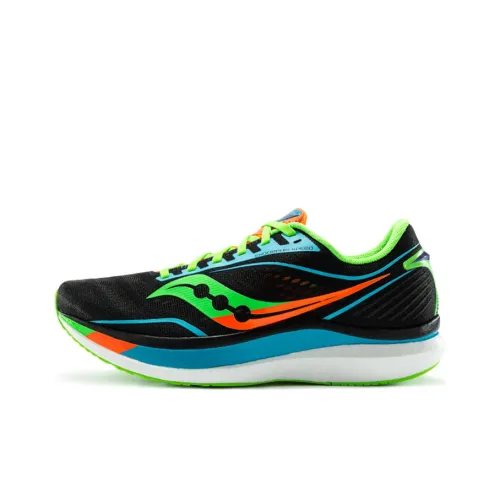 Saucony Endorphin Speed 1 Скорость Шок Абсорберы Противоскользящие Низкий Топ Беговые кроссовки Мужской Черный Цветной синий