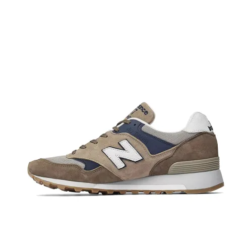New Balance NB 577 Low Топ Марафон Беговые кроссовки Мужской Бежево-коричнево-голубой Сделано в Великобритании