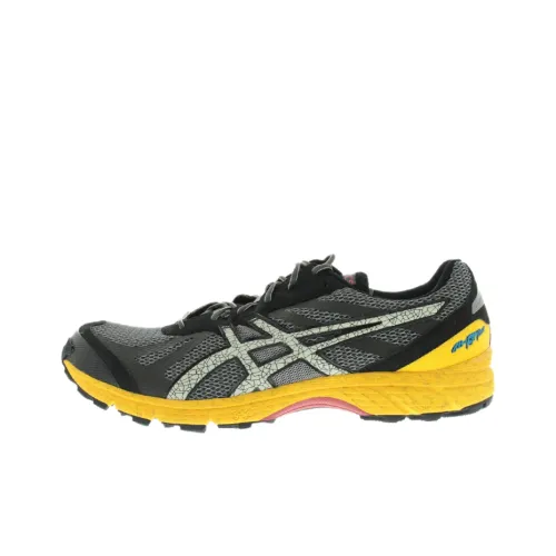 Asics Gel Fuji Racer Low Топ Беговые кроссовки Мужские Графитовый серый Белый Желтый