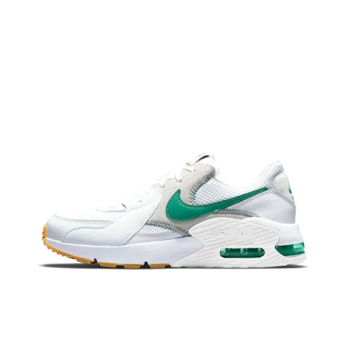 Nike Air Max Excee Амортизация Дышащий Покрытие Поддержка Низкий Топ Беговые кроссовки Мужской Белый Серый Зеленый