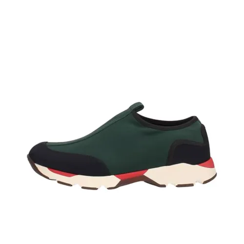MARNI Низкий топ Беговые кроссовки Мужской Зеленый