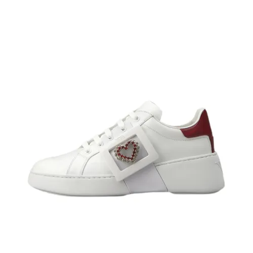 Roger Vivier Низкие кроссовки для скейтбординга Женские Белые Красные