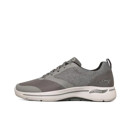 Skechers Go Walk Arch Fit Низкий Топ Беговые кроссовки Мужские Серые