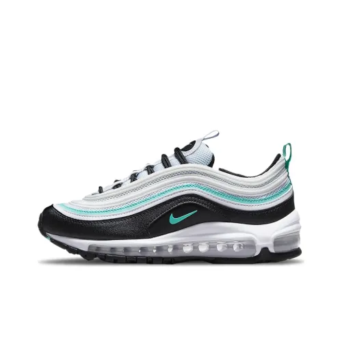 Nike Air Max 97 Low Топ Марафон Беговые кроссовки Женские Белый Черный Зеленый