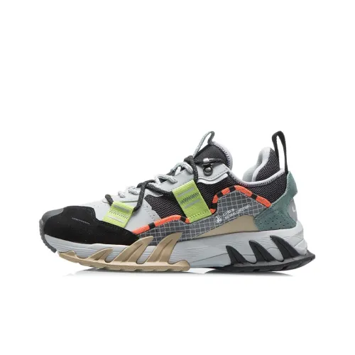 LINING Full Форма Ace Светоотражающий Амортизация Низкий Топ Беговые кроссовки Мужской Черный