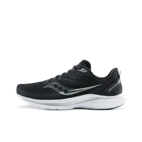Saucony Kinvara 12 Elite 12 Low Топ Беговые кроссовки Мужской Черный Серебряный