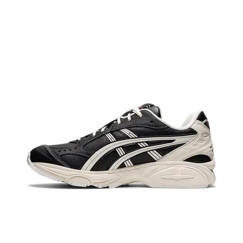 Asics Gel Kayano 14 Low Топ Беговые кроссовки Мужские Черный Бежевый Белый