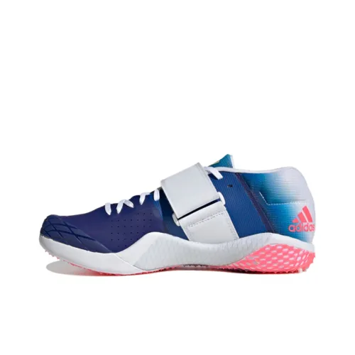 Adidas Adizero Javelin Slip-resistant Abrasion-resistant Low Top Casual Running Shoes Men's Blue Adidas Adizero Javelin Противоскользящие Устойчивые к истиранию Низкий Топ Повседневные Беговые Кроссовки Мужские Синие