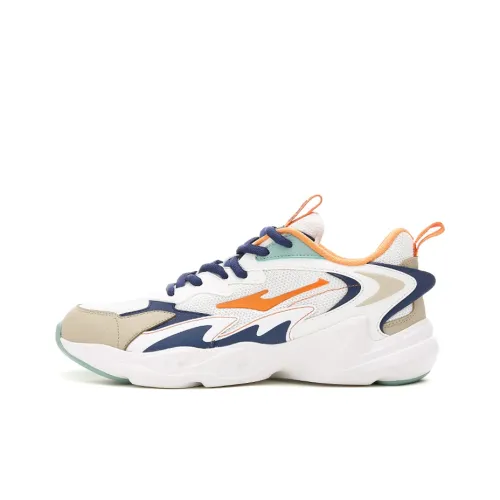 Erke Низкий Топ Casual Мужской Белый Оранжевый