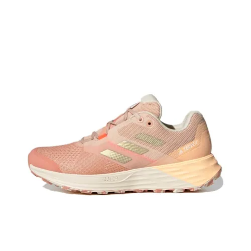 adidas Terrex Два Flow Ускоренно-износостойкие Низкие Беговые кроссовки Женские Розово-золотой
