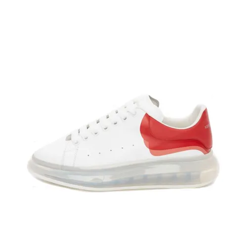 Alexander McQueen OVERSIZED Низкие кроссовки для спорта Мужские Белый Красный