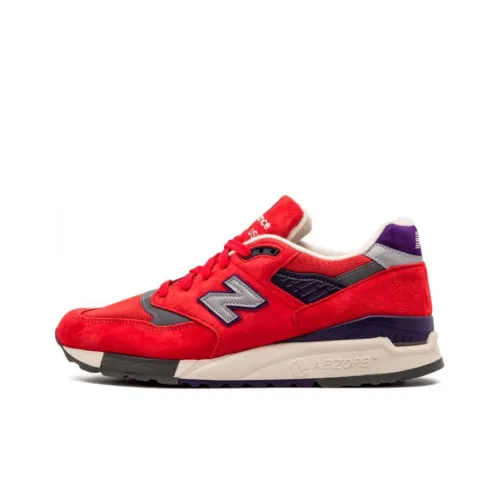 New Balance NB 998 Inferno Low Топ Беговые кроссовки Мужской Красный Серый