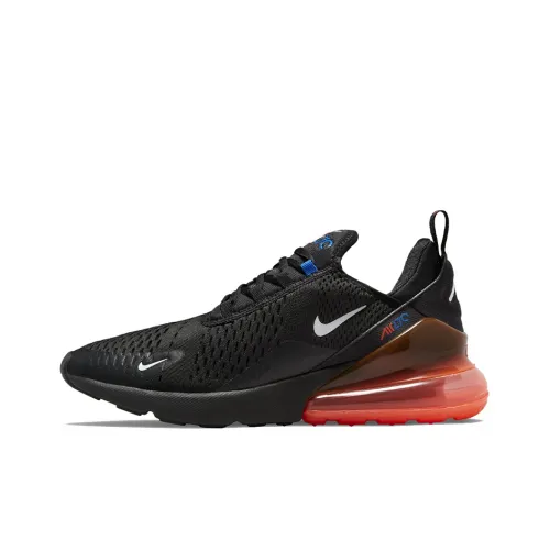 Nike Air Max 270 Low Беговые кроссовки Мужские Черные и Оранжевые