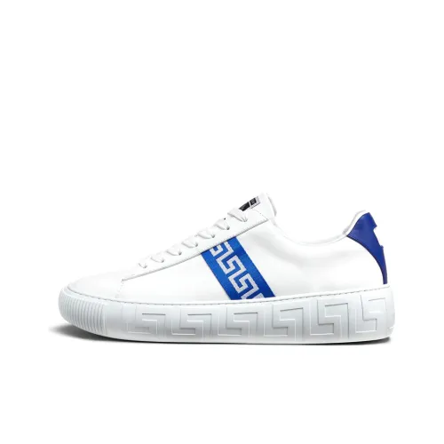 VERSACE Низкий топ стильные скейтбординги мужские белые и синие