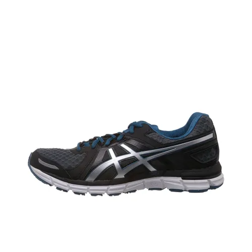 Asics Gel Excel 33 2 Abrasion Resistant Низкий Топ Беговые кроссовки Мужские Черный Серебряный