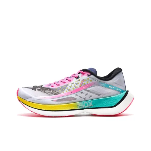 XTEP 160X 2,0 Амортизация Противоскользящий Устойчивый к истиранию Дышащий Низкий Топ Беговые кроссовки Женские Белый Красный Зеленый