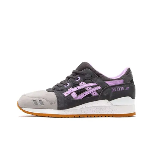 Asics Gel Lyte 3 Устойчивый к истиранию Низкий Топ Спринт Беговые кроссовки Мужской Серый Фиолетовый