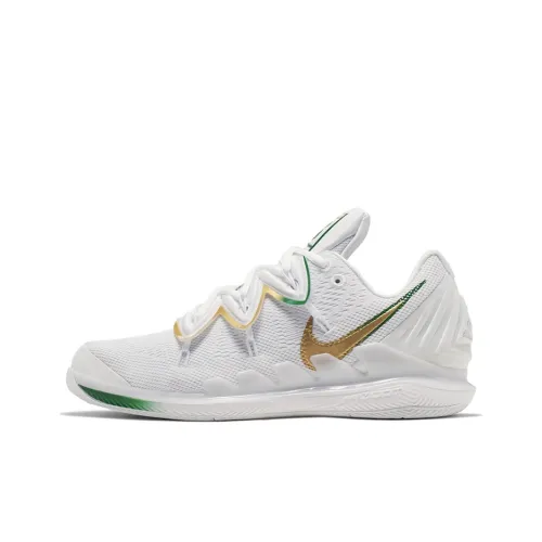 nike Court Vapor X Kyrie 5 Wimbledon Шокабойеры Противоскользящие Низкие Кроссовки для тенниса Мужские Белые