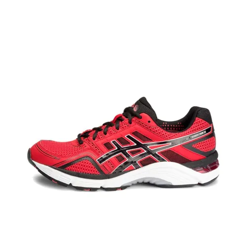 Asics Gel Foundation 11 Low Топ Беговые кроссовки Мужские Красный Черный 4E Ширина