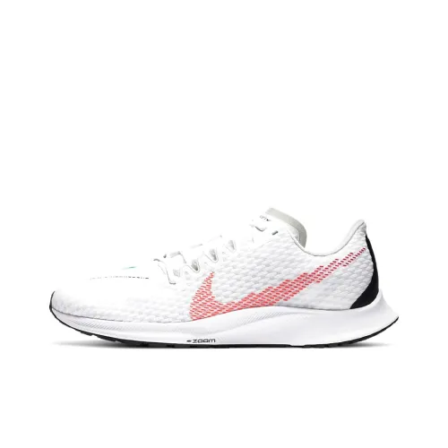 Nike Zoom Rival Fly 2 Slip-Resistant Abrasion-Resistant Breathable Low-Top Casual Running Shoes Men's White Red Найк Zoom Rival Fly 2 Противоскользящий Устойчивый к износу Дышащий Низкий Топ Повседневные Беговые Кроссовки Мужские Белый Красный
