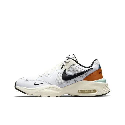 Nike Air Max Fusion Амортизация и Дышащий Низкий Топ Повседневный Спринт Беговые кроссовки Мужские Белый Черный Оранжевый