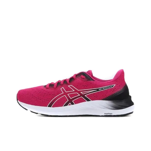 Asics Гель Excite 8 Устойчивые к истиранию Низкие Кроссовки для Бега Женские Розовые