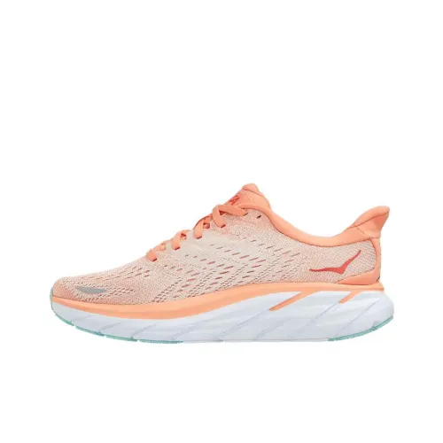 HOKA ONE ONE Clifton 8 Дышащие Низкие Кроссовки для Бега Женские Розовые