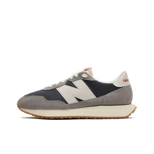 New Balance NB 237 Амортизаторы Slip-resistant и устойчивые к истиранию Низкий топ Повседневная Беговая обувь Унисекс Серый Синий