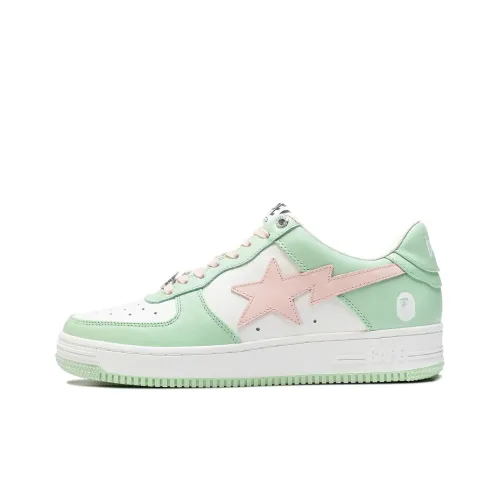 A BATHING APE STA PASTEL Цвет Низкий Топ Стильные Скейтбординги Мужской Зеленый Розовый