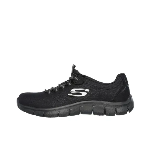 Skechers GO WALK Series Air Low Top Беговые кроссовки Женские Черные