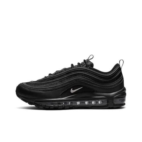 Nike Air Max 97 Low Топ Air Cushion Беговые кроссовки Мужской Чисто черный