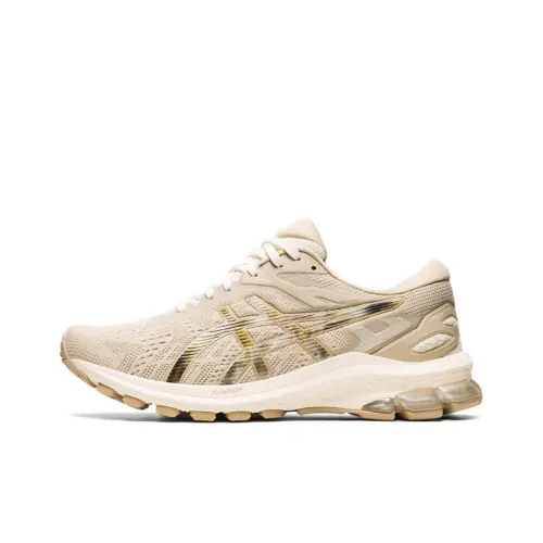 Asics GT 1000 10 Low Топ Беговые кроссовки Женские Бежево-золотой