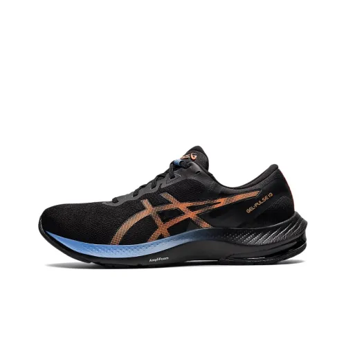 Asics Gel Impulse 13 Low Топ Беговые кроссовки Мужские Черный Синий Оранжевый