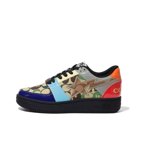 COACH x A BATHING APE BAPE STA Стильные Скейтборды Мужские Черный Красный Синий