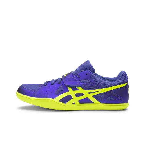 ASICS Hyper Throw 3 Устойчивые к истиранию Низкие Беговые кроссовки Мужские Фиолетовые Желтые