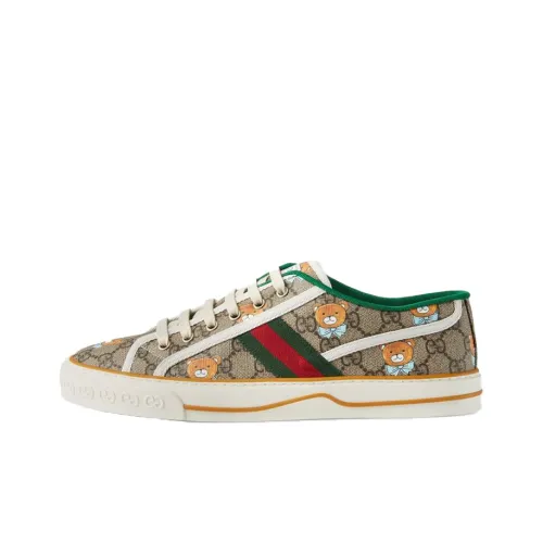 KAI x GUCCI Tennis 1977 Low Топ Стильные Скейтбординги Мужской Коричневый