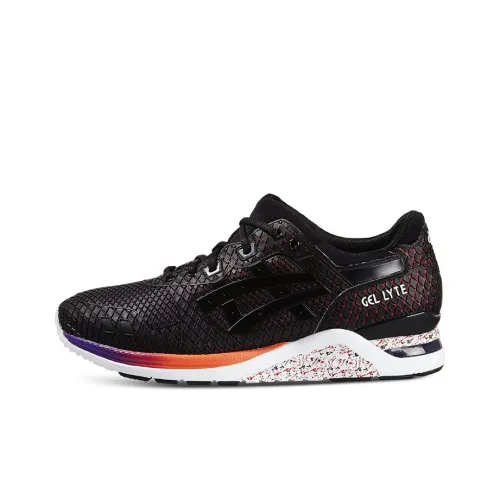Asics Gel Lyte EVO Устойчивые к истиранию Низкие Беговые кроссовки Мужские Черные и Оранжевые