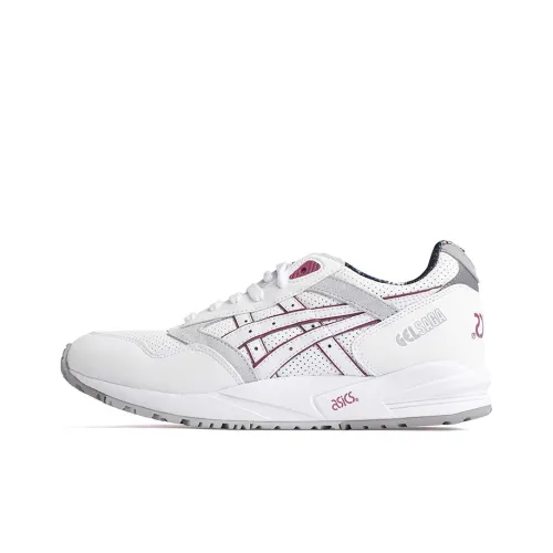 Asics Гель SAGA Устойчивые к истиранию Низкие Кроссовки для Бега Женские Белые